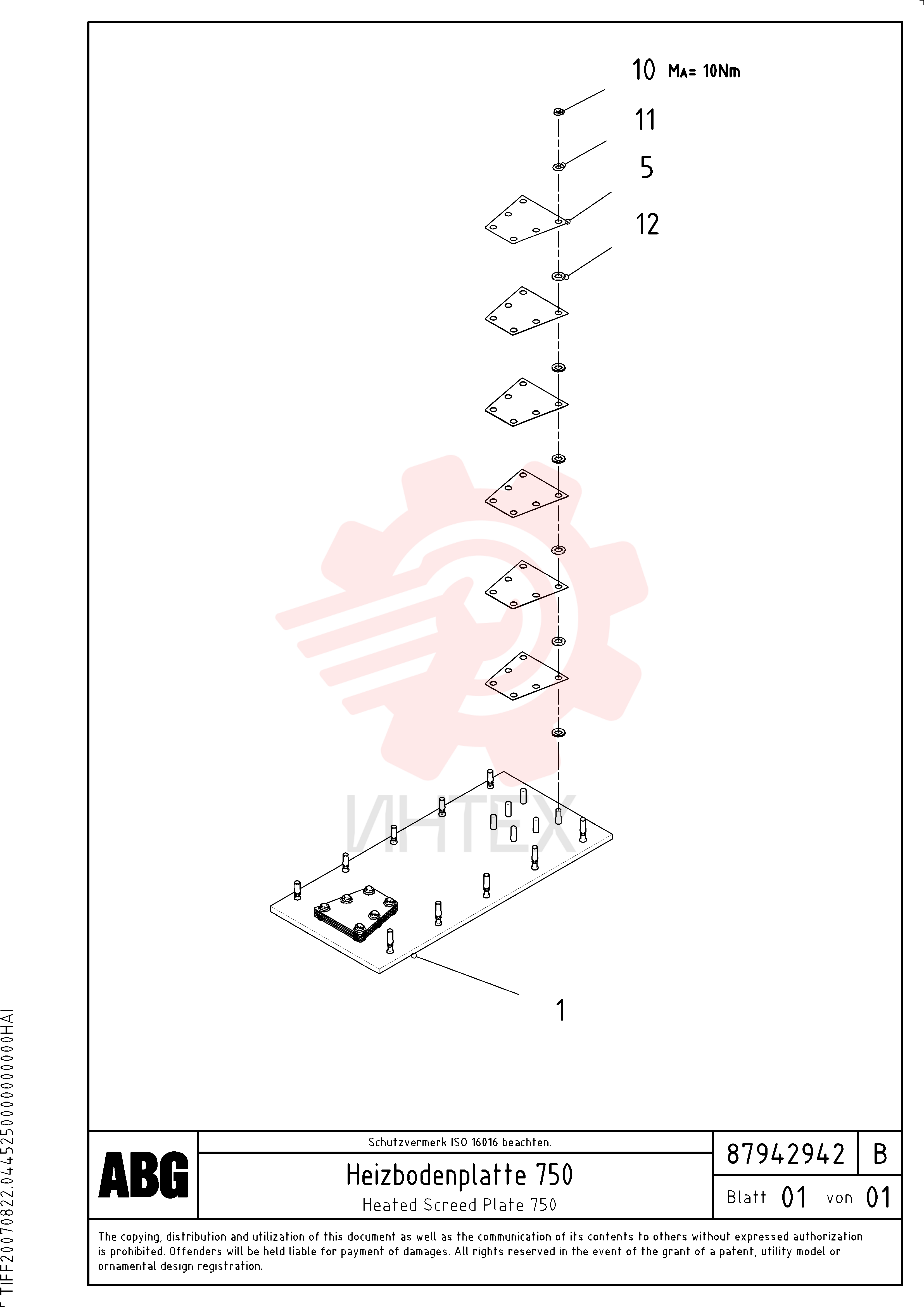 Screed Plate
