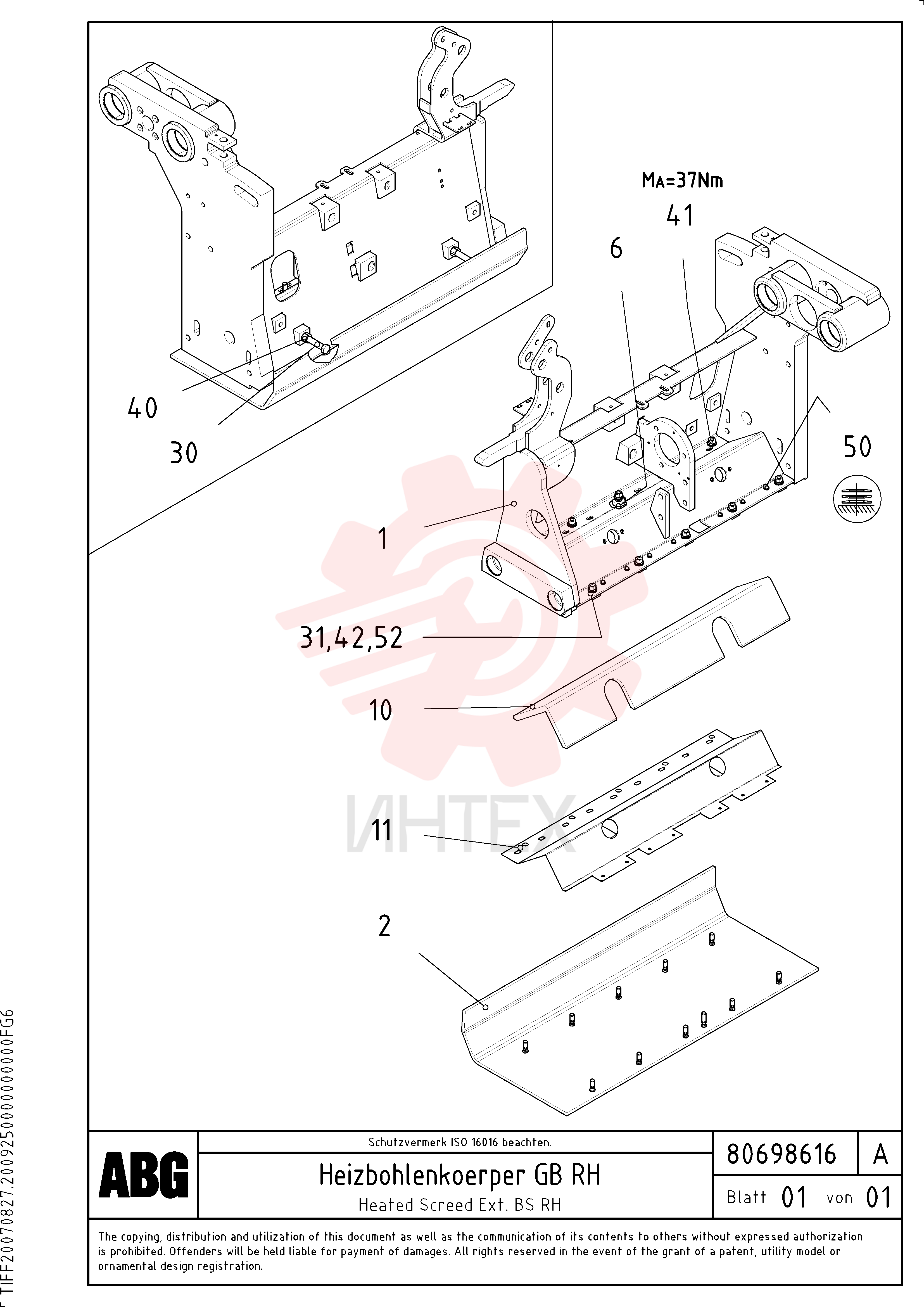 Screed RM 80660947