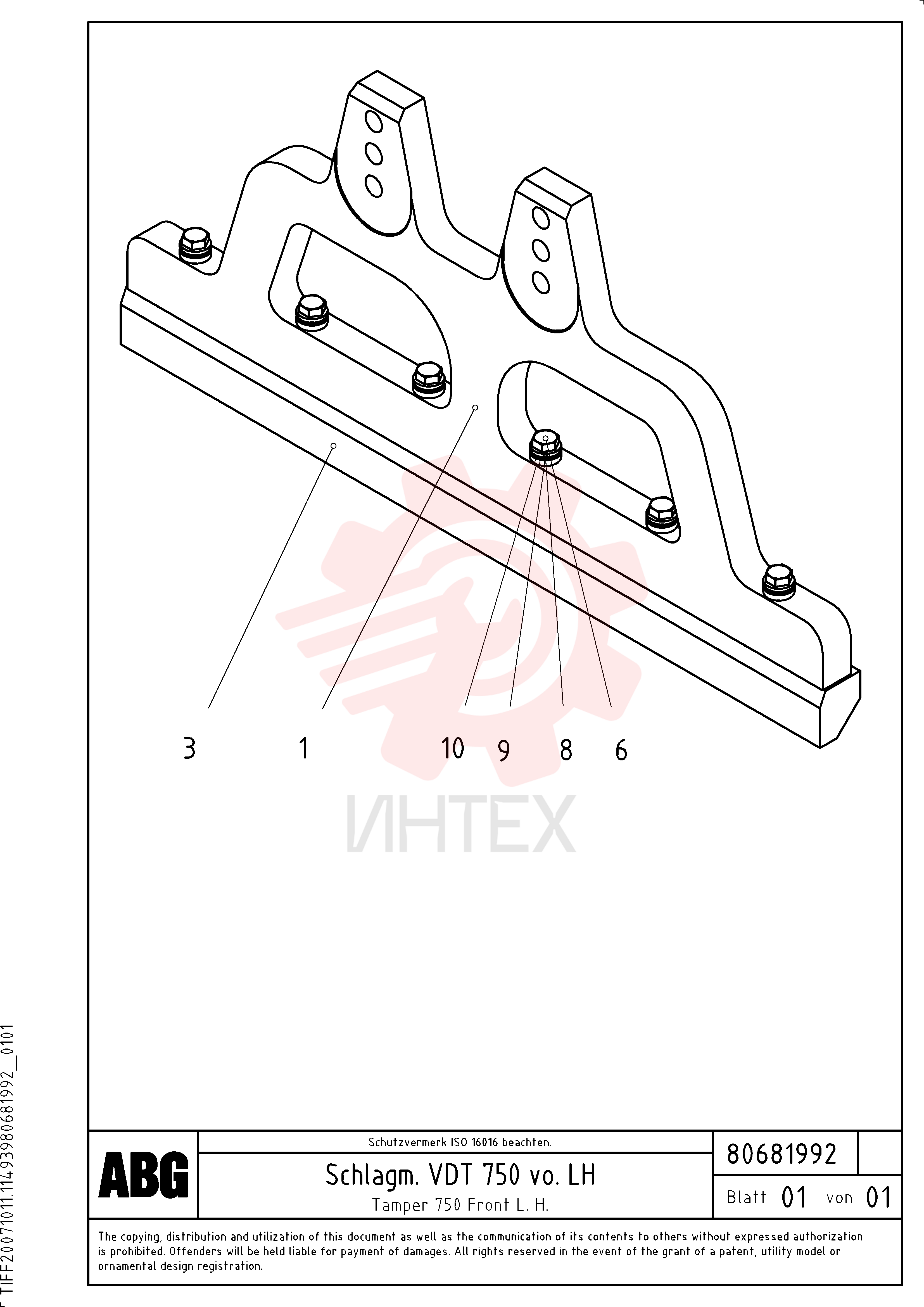 Front Plate RM 80681935
