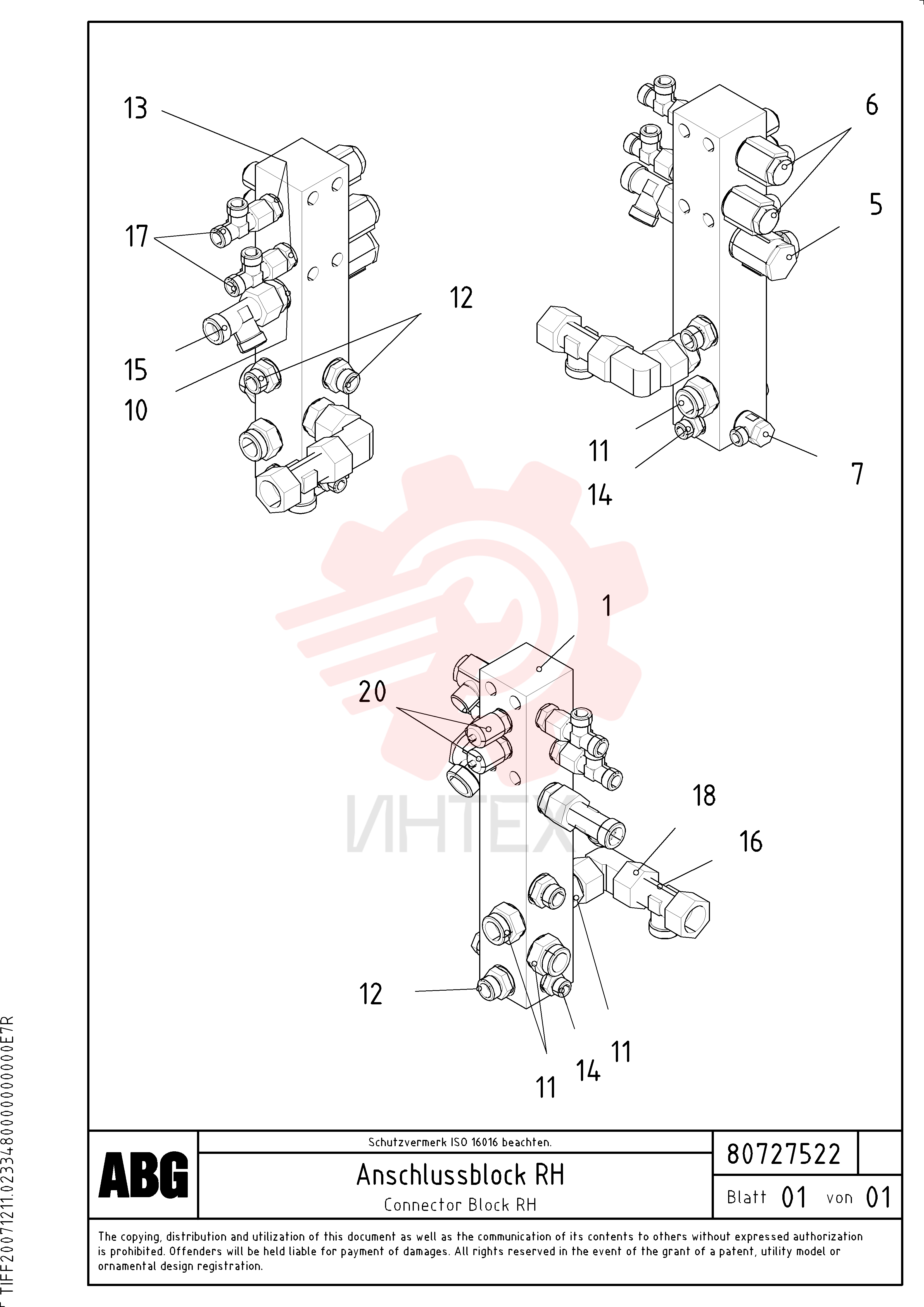 Connecting block