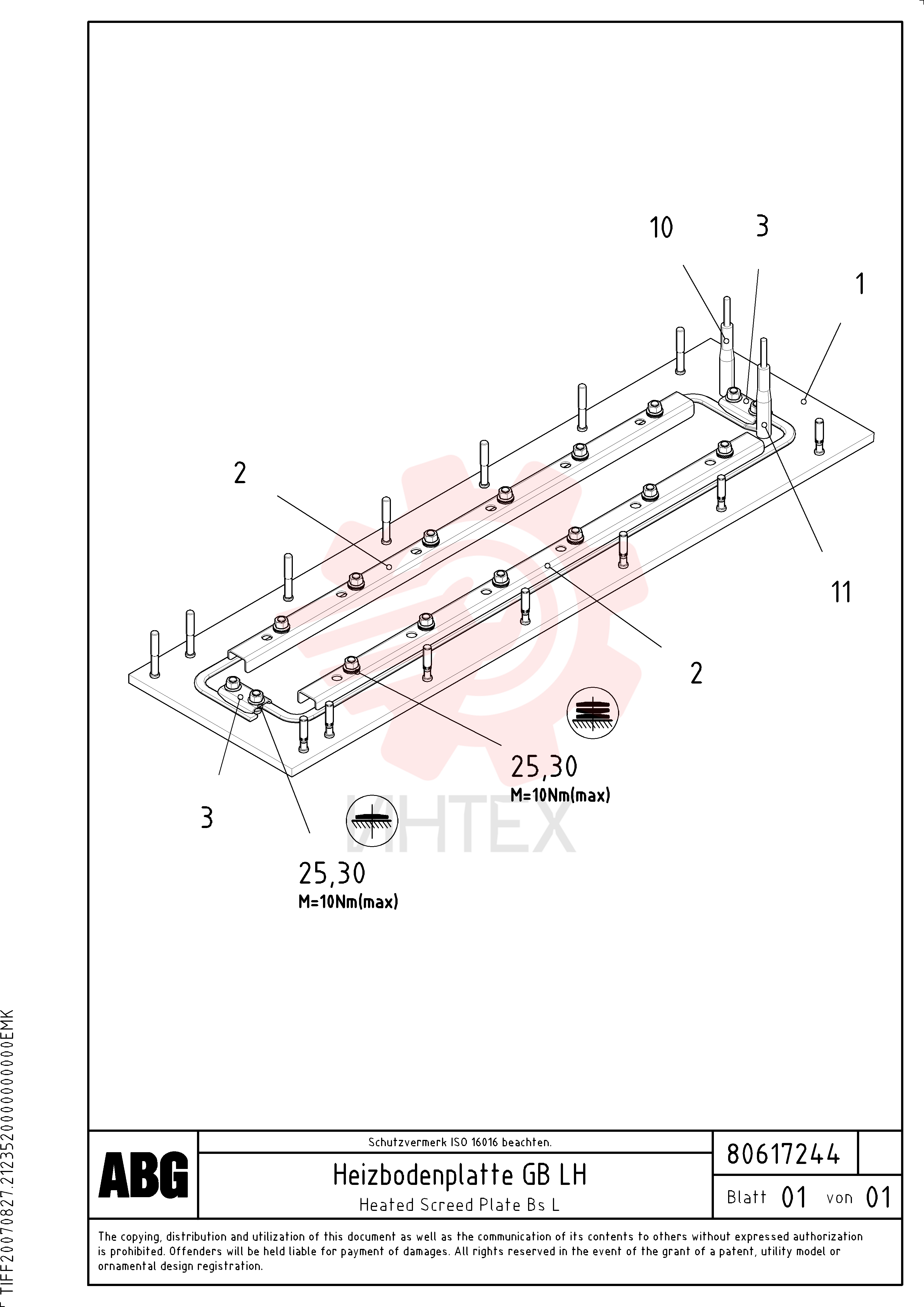 Screed Plate