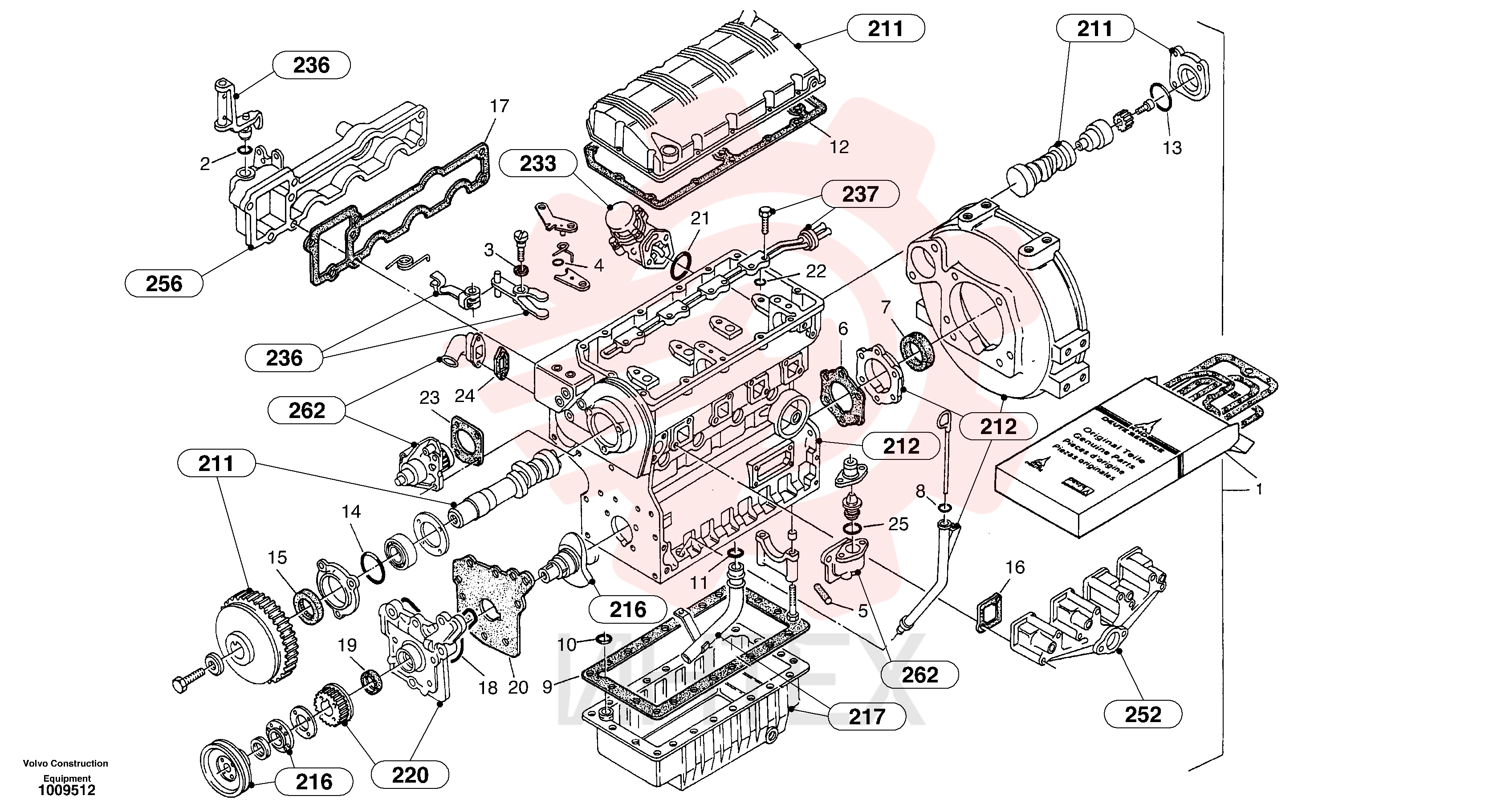 Gasket set, cpl