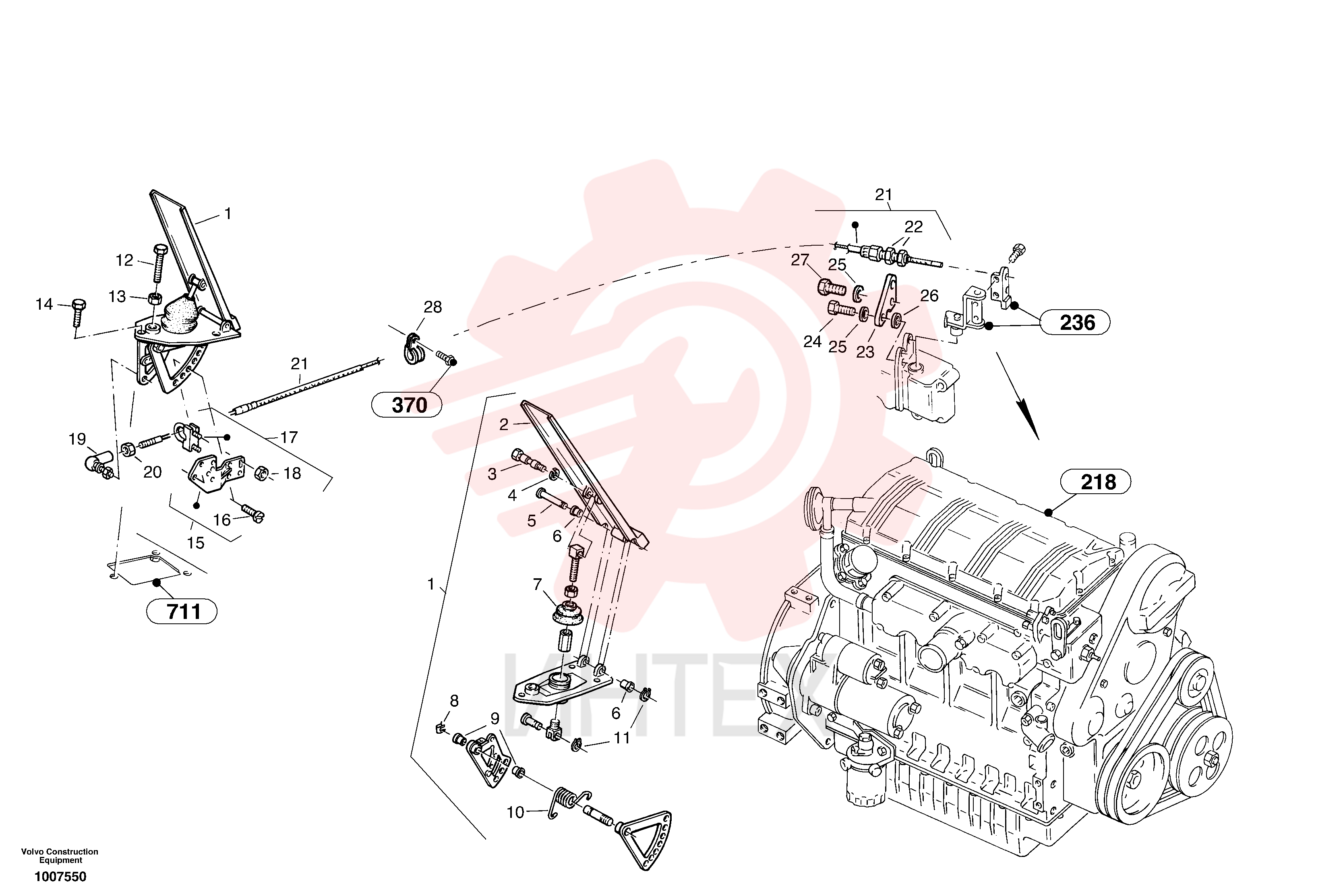 Pedal, cpl ZM4377101