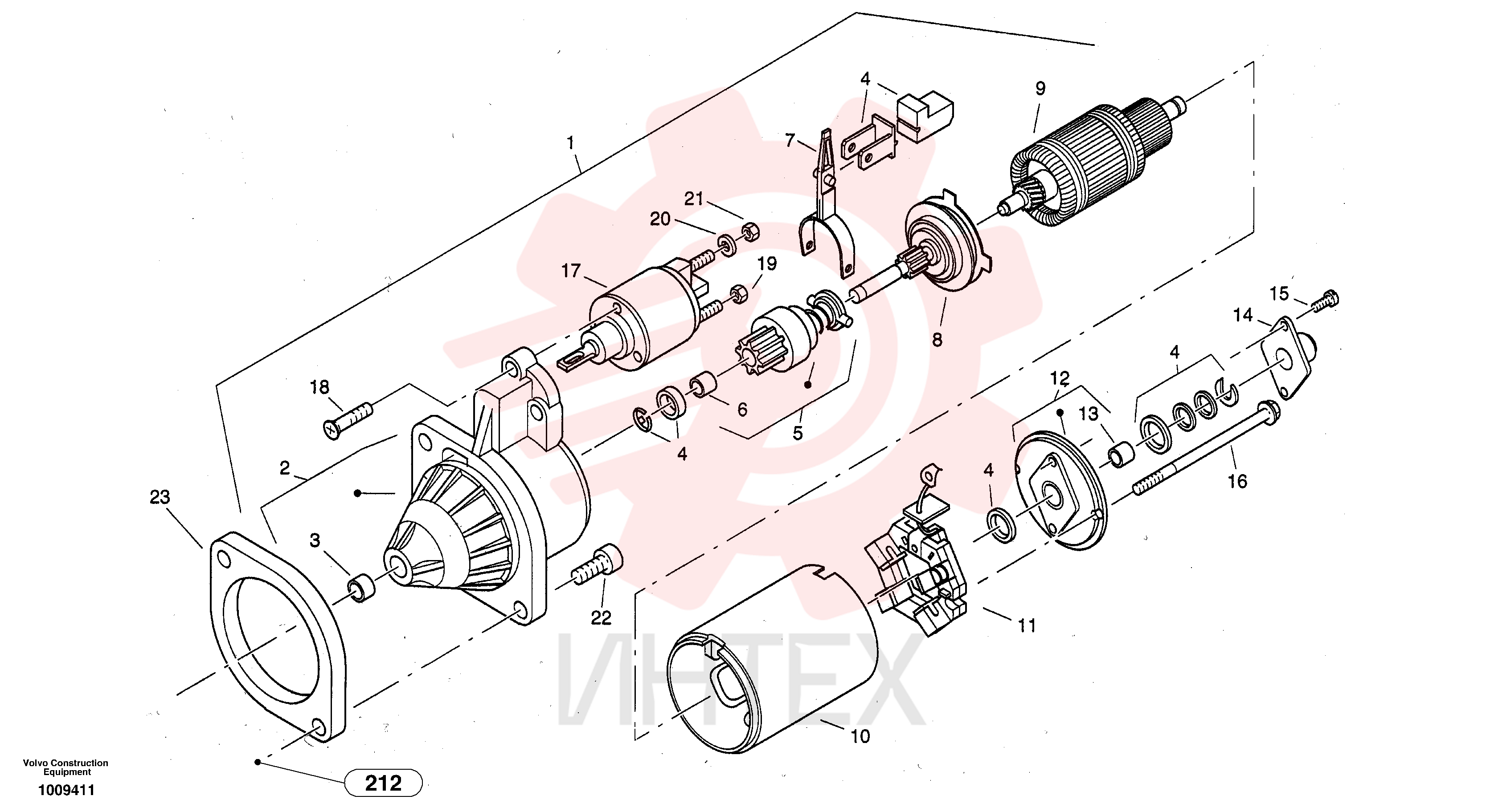 Starter motor VOE11716114