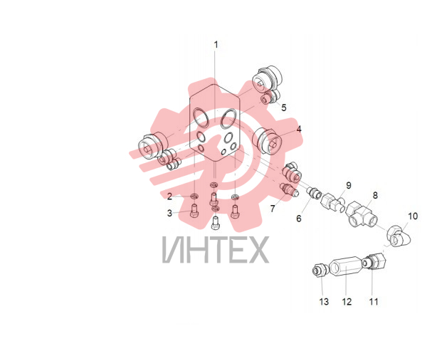 Соединитель трехходовой 125811888