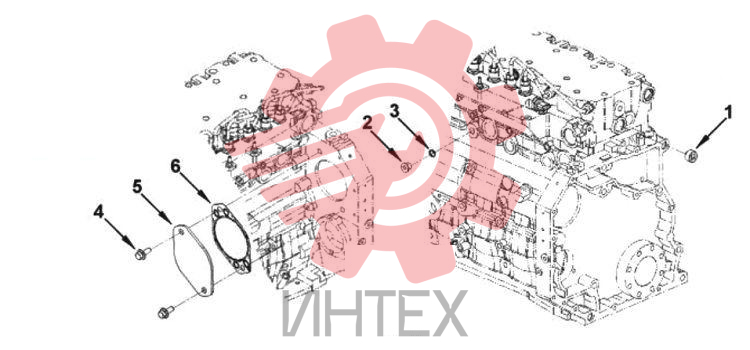 Крепежные детали задней зубчатой передачи DR9701-02