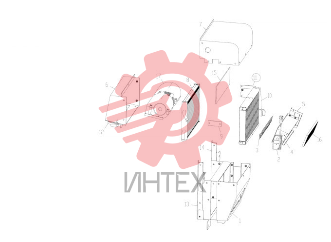 Испаритель в разборе 803588828
