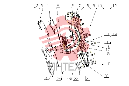 Детали корпуса редуктора A8601-1002200/10