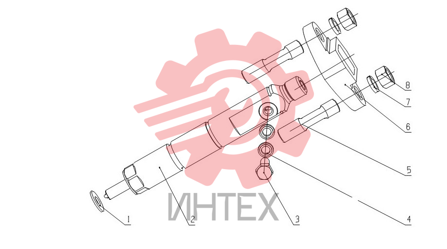 Форсунка топливная в сборе J3400-1112000.04