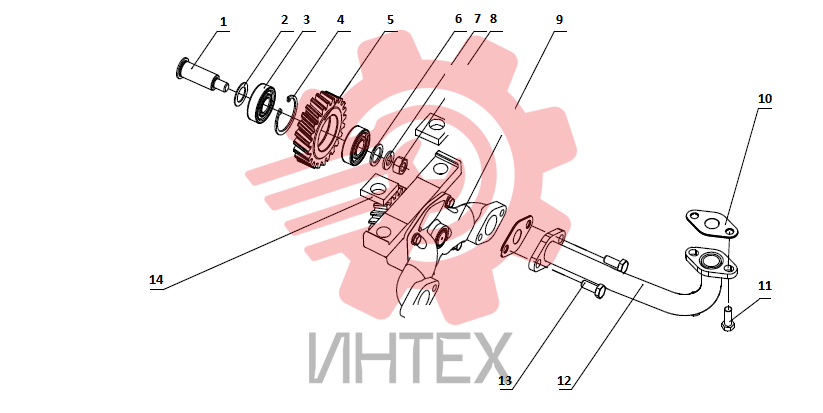 Насос масляный с крепежными болтами B3000-1011000