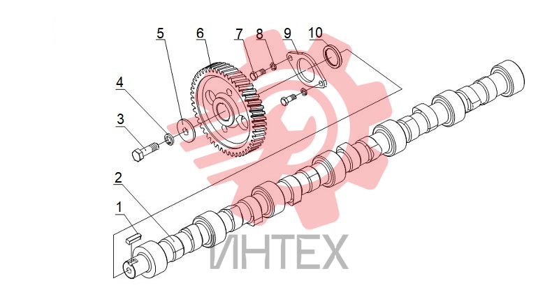 Вал распределительный 630-1006000A.02