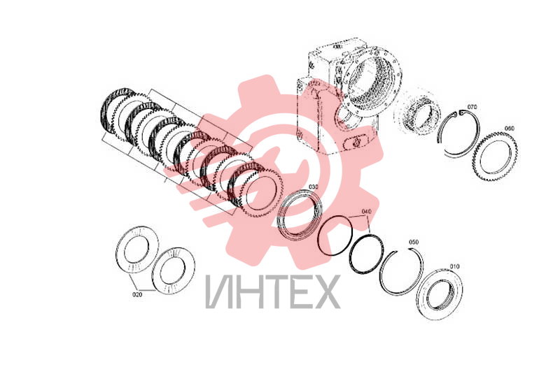 Блок фрикционов 4143.151.006