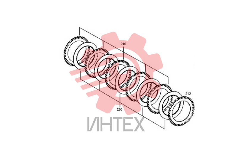 Блок фрикционов 4143.151.405