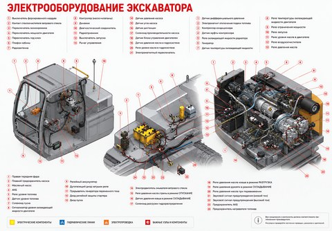 Электрооборудование экскаватора