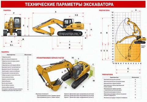 Технические параметры экскаватора