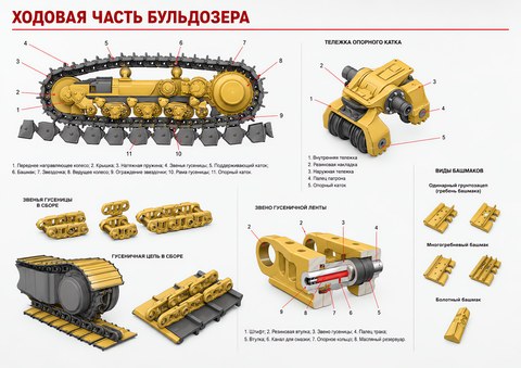 Ходовая часть бульдозера