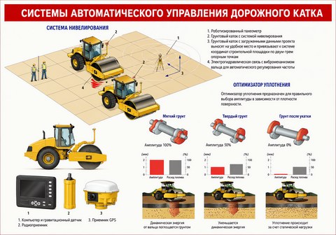 Системы автоматического управления дорожного катка